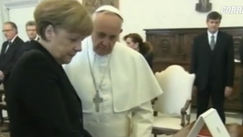 Angela Merkel, in vizita particulara la Vatican Imagine