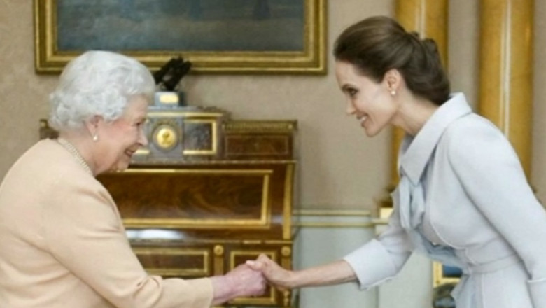 Angelina Jolie, innobilata de regina Elisabeta a II-a cu titlul onorific de "Dame" Imagine