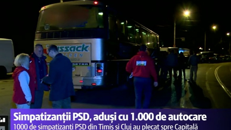 Aniversare si lansare pentru Victor Ponta. 1.000 de autocare cu simpatizanti vin la Bucuresti. Angajatii RATB, invitati de sefi la o „plimbare de agrement” Imagine