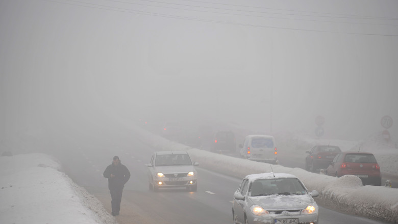 ANM: Cod galben de ceata pentru mai multe judete din sudul tarii Imagine