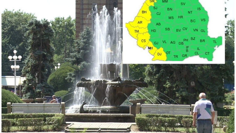 ANM: marti si miercuri - cod galben de canicula in vestul tarii. Temperaturi pana la 38 de grade Imagine