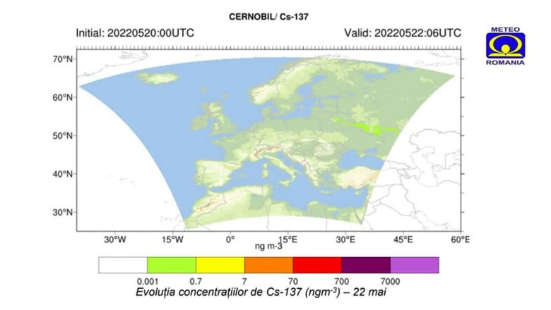 ANM: Norul de fum de la Cernobil se indreapta catre Rusia Imagine