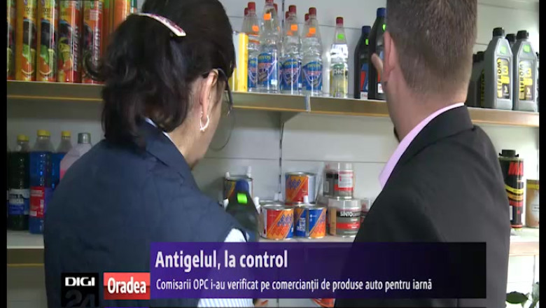 Antigelul, la control. Comisarii OPC Bihor i-au verificat pe comerciantii de produse auto pentru iarna Imagine