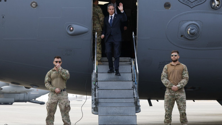 Antony Blinken a ajuns in Egipt, in ultima etapa a turnelului sau diplomatic in Orientul Mijlociu Imagine