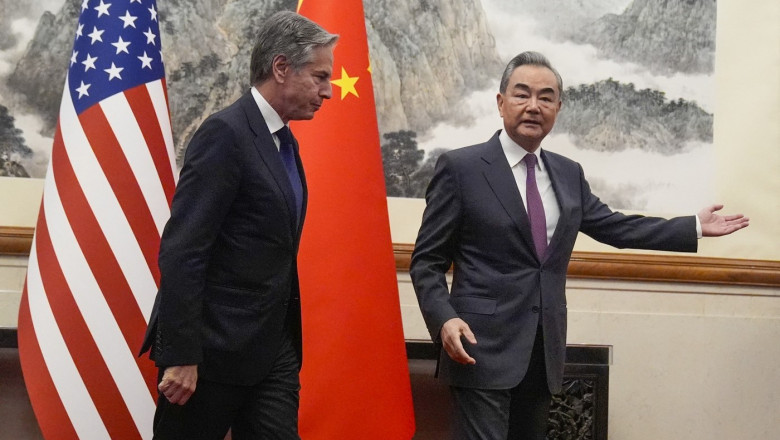 Antony Blinken, discutii de mai multe ore in spatele usilor inchise cu ministrul chinez de externe, Wang Yi Imagine