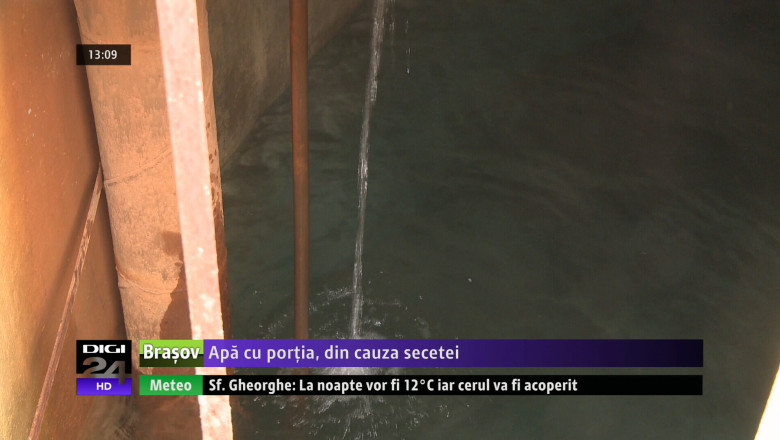 Apa cu portia, din cauza secetei Imagine