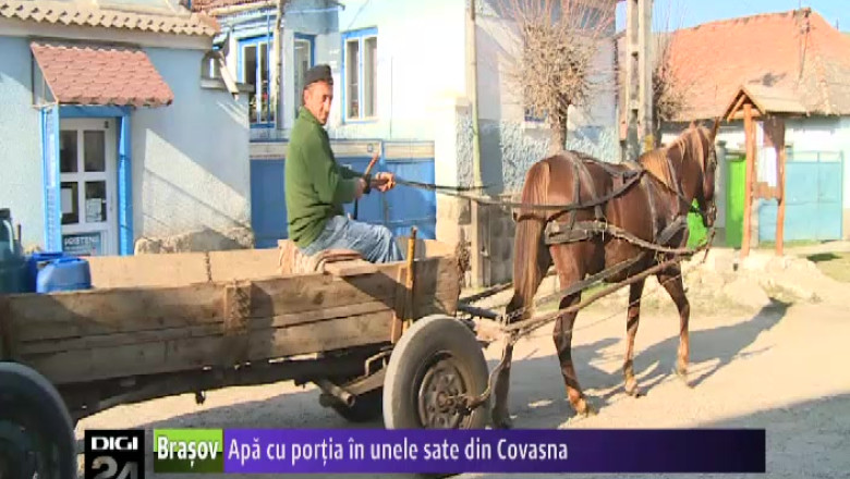 Apa cu portia in unele sate din Covasna Imagine