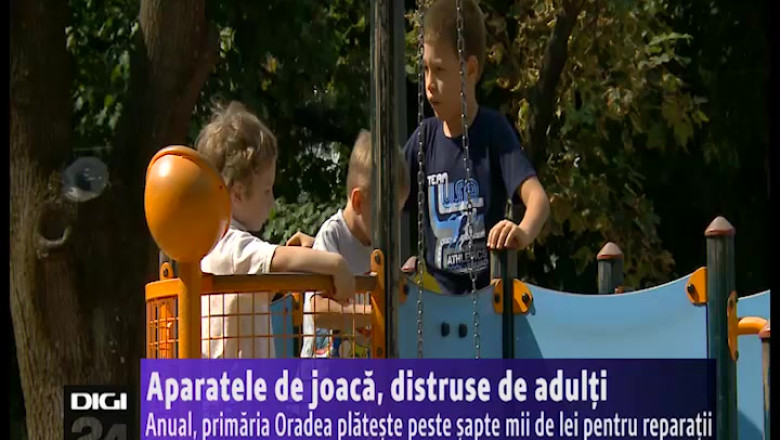 Aparatele de joaca, distruse de adulti Imagine