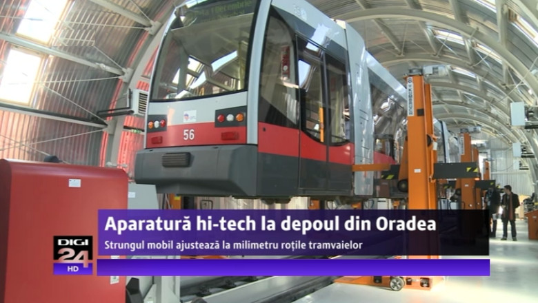 Aparatura hi-tech la depoul din Oradea din fonduri europene: Strungul mobil cu laser ajusteaza la milimetru rotile tramvaielor Imagine