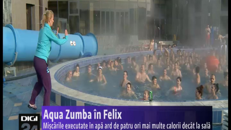 Aqua-zumba, sportul care arde de patru ori mai multe calorii decat la sala Imagine