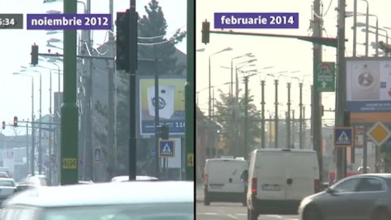 Arad: strada cu 13 semafoare... nefunctionale  Imagine