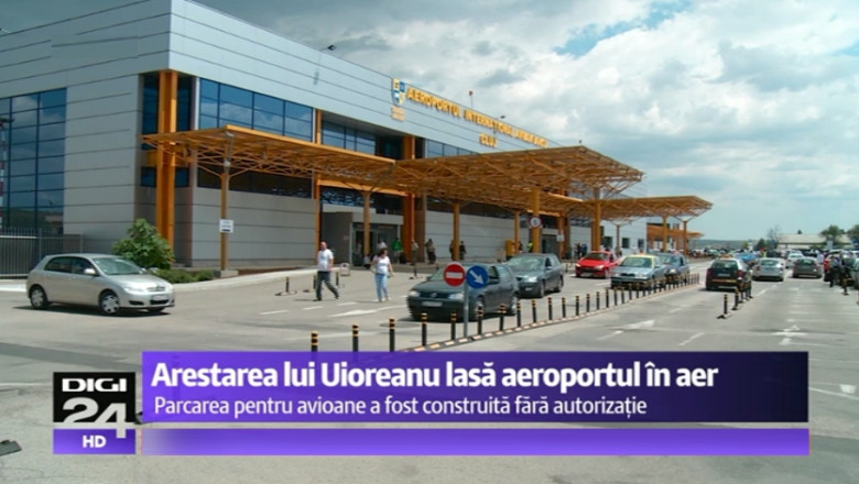 Arestarea lui Horea Uioreanu lasa Aeroportul Cluj-Napoca in aer. Parcarea avioanelor a fost construita fara autorizatie, lucrarile pentru pista nu au fost achitate Imagine