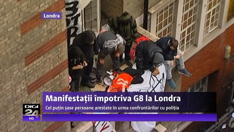 Arestari la Londra inaintea Summitului G8. Manifestatiile anti-globalizare se intensifica Imagine
