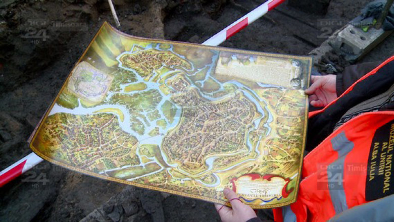 Arheologii scot la iveala, in centrul Timisoarei, urmele asediului habsburgic asupra vechii cetati Imagine