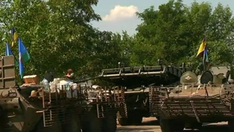 Armata ucraineana, in retragere pe frontul de est. Pro-rusii au atacat pentru prima oara o nava Imagine