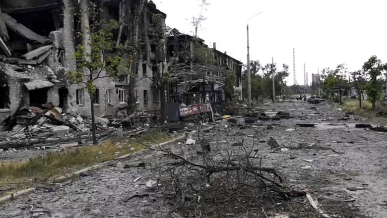 Armata ucraineana se retrage din Lisiciansk, ultimul oras important din regiunea Lugansk Imagine