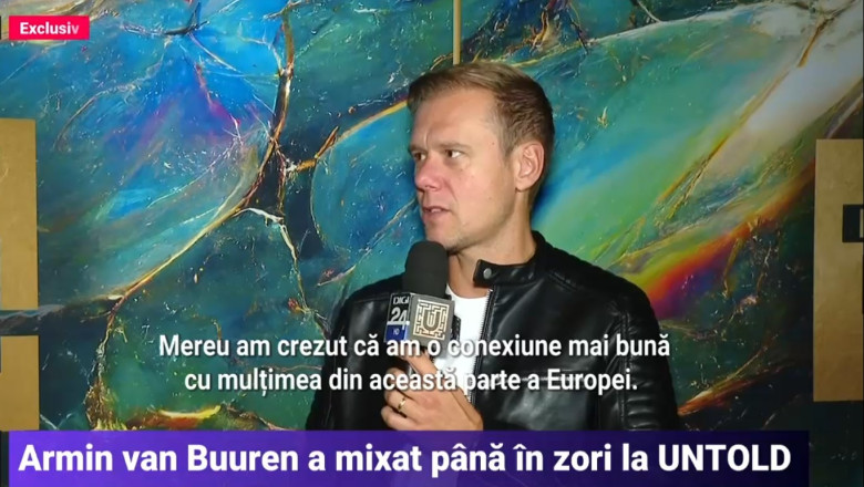 Armin van Buuren, dupa ce a mixat ore in sir la UNTOLD: „Este o conexiune speciala intre muzica mea si oamenii din estul Europei” Imagine