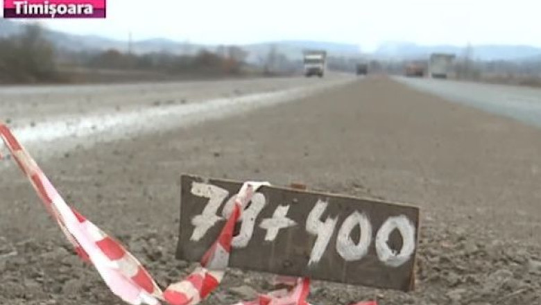 Asfalt pe ultimul lot din autostrada Lugoj - Deva. Probleme: un cimitir, o halda de steril si... liliecii Imagine