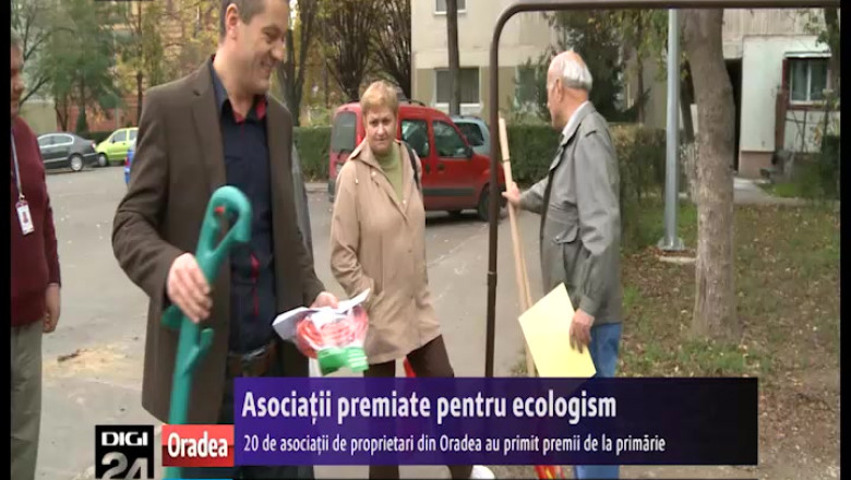 Asociatii premiate pentru ecologism. 20 de asociatii de proprietari din Oradea au primit premii de la Primarie Imagine