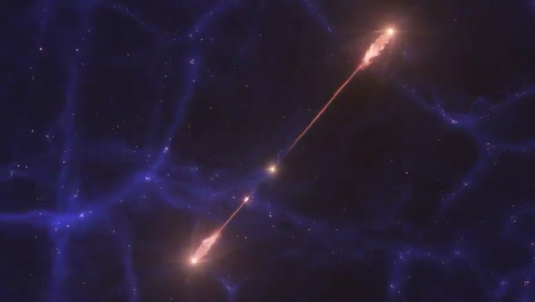 Astronomii au gasit jeturi de materie care ies dintr-o gaura neagra, lungi de milioane de ani lumina. De ce e importanta studierea lor Imagine