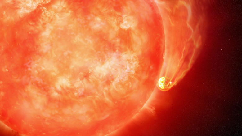 Astronomii au observat in premiera o planeta inghitita de o stea. Cand va avea si Pamantul aceeasi soarta Imagine