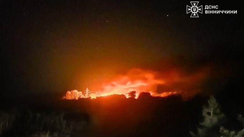 Atac cu drone rusesti in regiunea Vinitia din Ucraina. Incendii si pagube la „infrastructura critica” Imagine