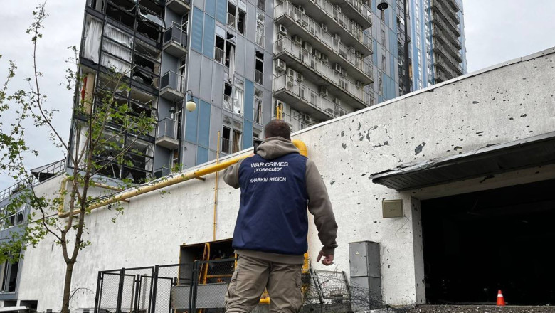 Atac cu rachete asupra orasului Harkov: Sase raniti, mai multe cladiri de locuinte au fost avariate Imagine