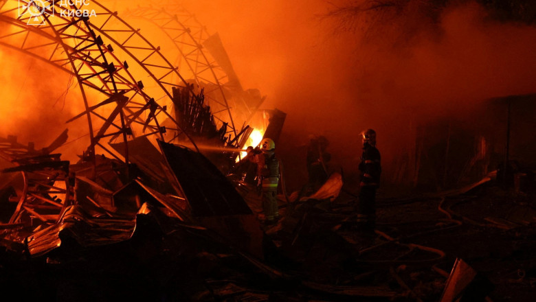 Atac masiv al rusilor asupra Kievului, pentru a doua noapte la rand: sunt cel putin sapte raniti Imagine