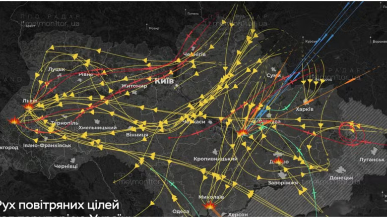 Atac masiv cu drone si rachete al Rusiei in Ucraina. Kievul a pierdut inca un F-16, aliatii au ridicat in aer avioane de lupta Imagine