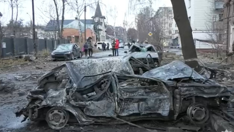 Atac rusesc cu drone asupra orasului Sumi: cel putin doi morti, mai multi raniti si cladiri avariate Imagine