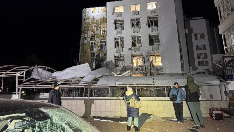 Atac rusesc cu drone la Odesa. Sute de locuinte au ramas fara curent electric si incalzire Imagine