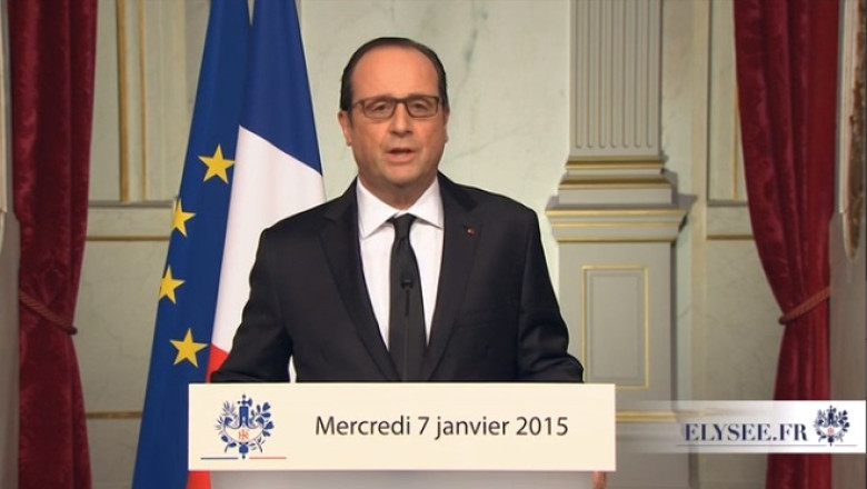 ATAC TERORIST PARIS. Mesajul transmis francezilor de presedintele Hollande Imagine