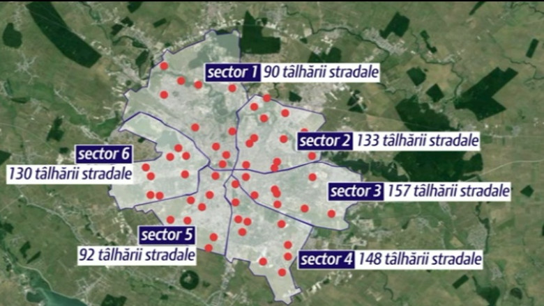 Atacuri in plina strada la Bucuresti. Harta talhariilor din Capitala Imagine