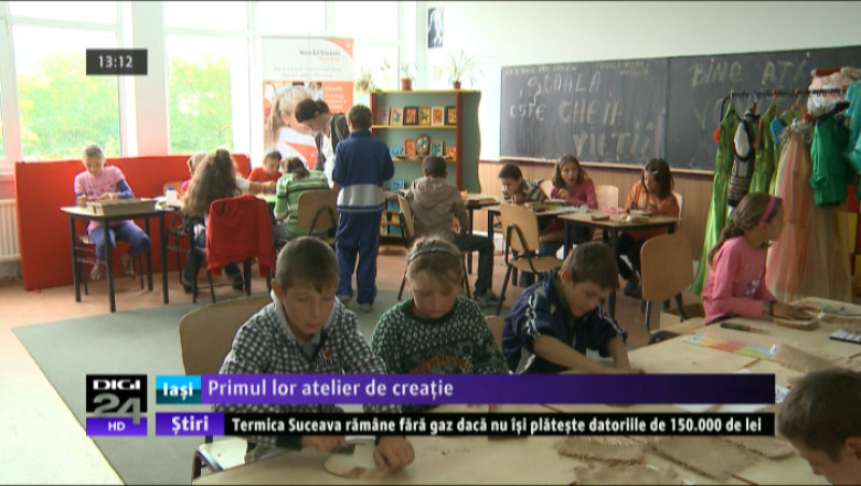 Atelierele de creatie, esentiale pentru dezvoltarea copiilor, un lux in satele din Vaslui Imagine