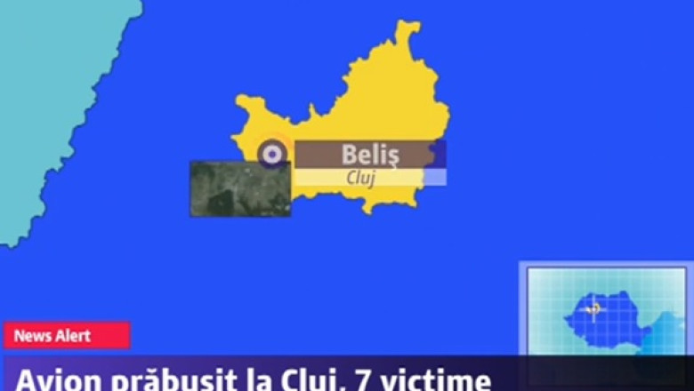 Aterizare fortata in judetul Cluj. Toate cele sapte persoane aflate la bordul avionului sunt in viata Imagine