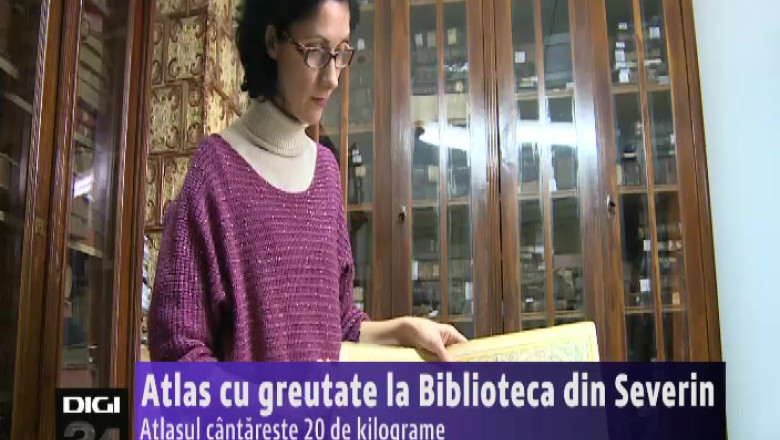 Atlas cu greutate, la Biblioteca din Severin Imagine