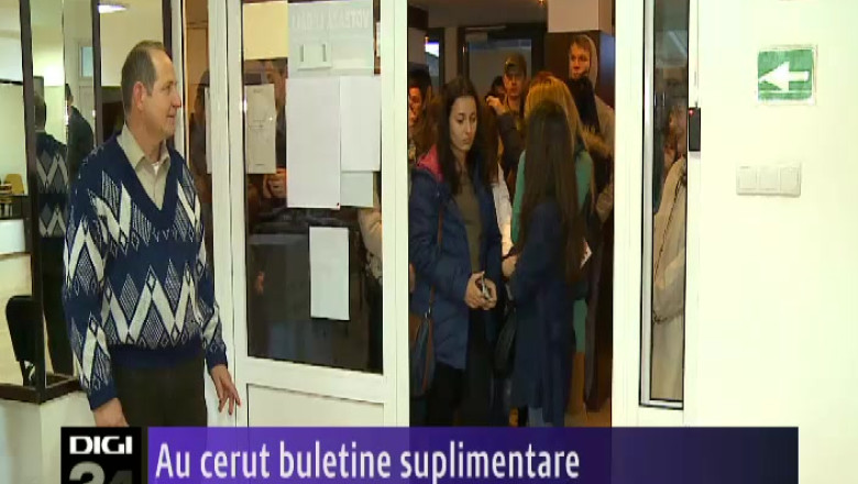 Au cerut buletine suplimentare Imagine