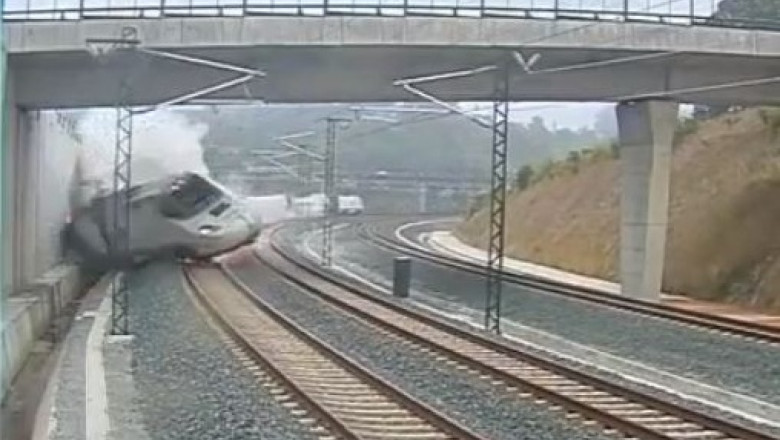 Au fost publicate inregistrarile de pe cutia neagra a trenului deraiat in Spania Imagine