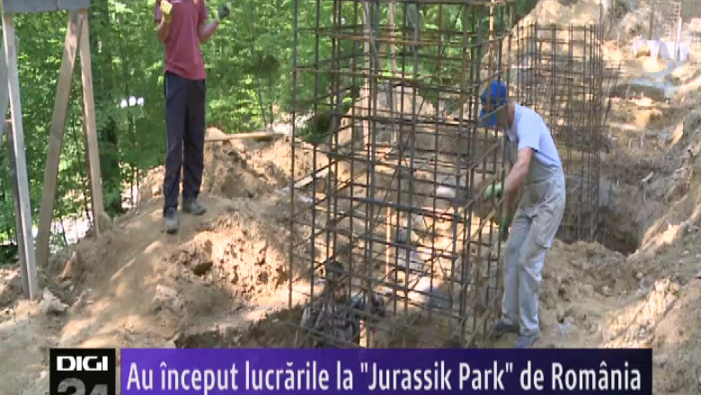 Au inceput lucrarile la "Jurassik Park" de Romania Imagine