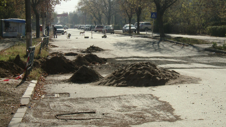 Au inceput lucrarile pe strada Stadionului Imagine
