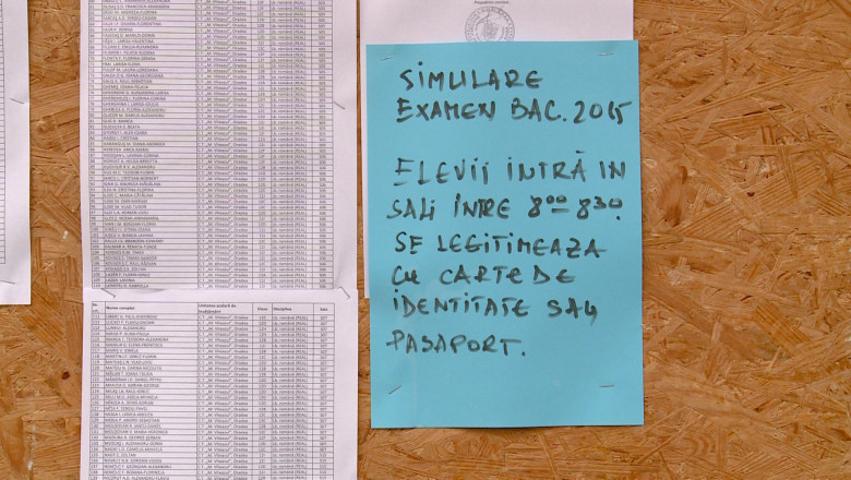 Au inceput simularile pentru Bacalaureat. In Bihor, 10.000 de elevi din clasele a XI-a si a XII-a sustin testarile Imagine