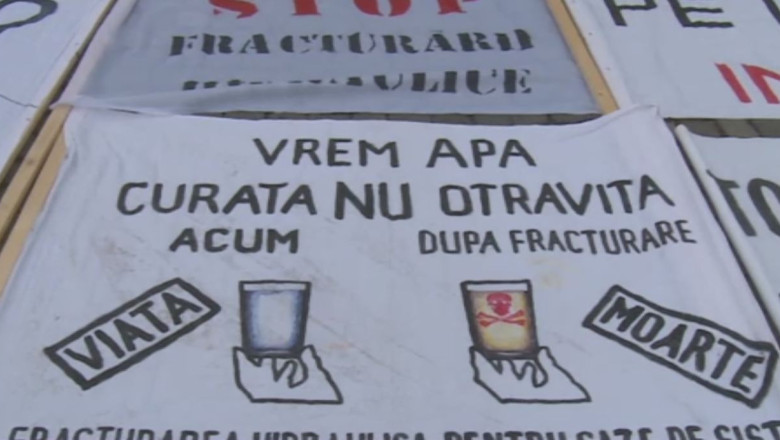 Au protestat fata de extragerea gazelor de sist Imagine