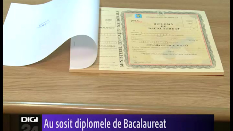 Au sosit diplomele de Bacalaureat Imagine