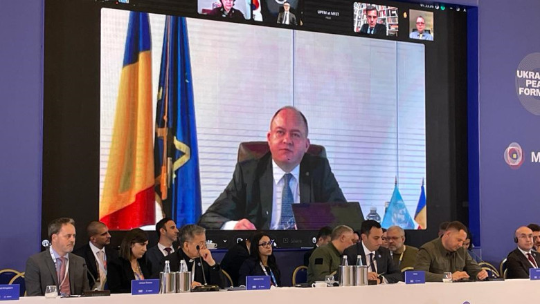 Aurescu: Romania doreste sa actioneze ca hub regional de logistica si infrastructura pentru reconstructia Ucrainei Imagine