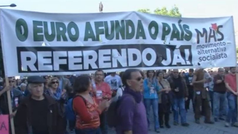 Austeritate. Mii de oameni au manifestat la Lisabona Imagine