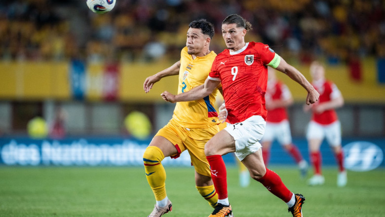 Austria - Romania, 2-1 in preliminariile CM 2026, grupa H. „Tricolorii” au marcat pe final de meci Imagine