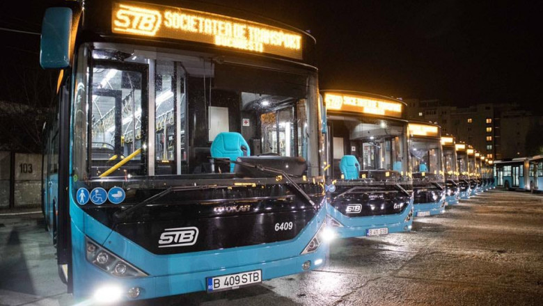 Autobuzele din Bucuresti isi modifica circulatia din cauza ninsorii Imagine