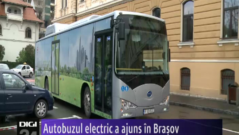  Autobuzul electric a ajuns in Brasov Imagine