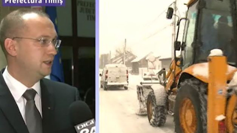 Autoritatile timisene se pregatesc de ninsori. La Prefectura Timis s-a reunit comandamentul de iarna Imagine