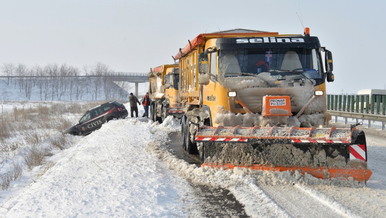 Autostrada A3 a fost redeschisa. Traficul a fost reluat pe tronsonul Bucuresti-Lehliu al Autostrazii Soarelui Imagine